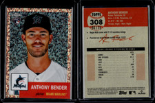 2022 Topps Chrome Platinum Anthony Bender Rose Gold Mini Diamond Refractor /75