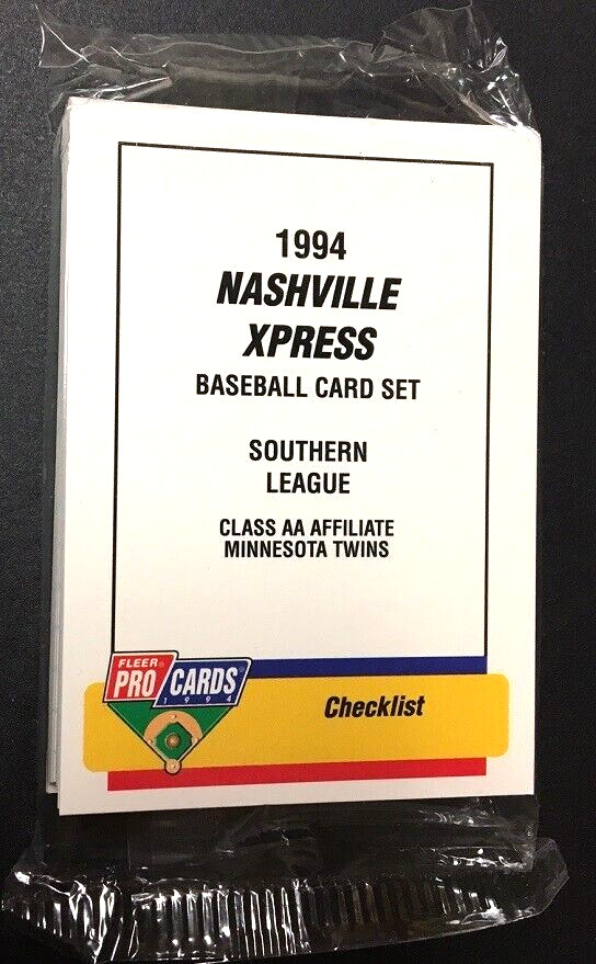 1994 PROCARDS NASHVILLE XPRESS AA SEALED SET -- DAMIAN MILLER