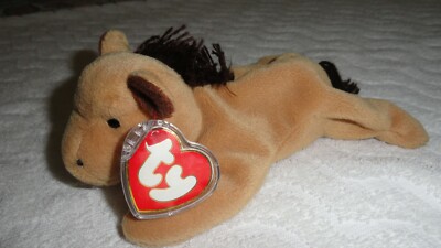 Ty Beanie Baby DERBY FINE MANE 3rd GEN  extremely Rare Condition  !!!!