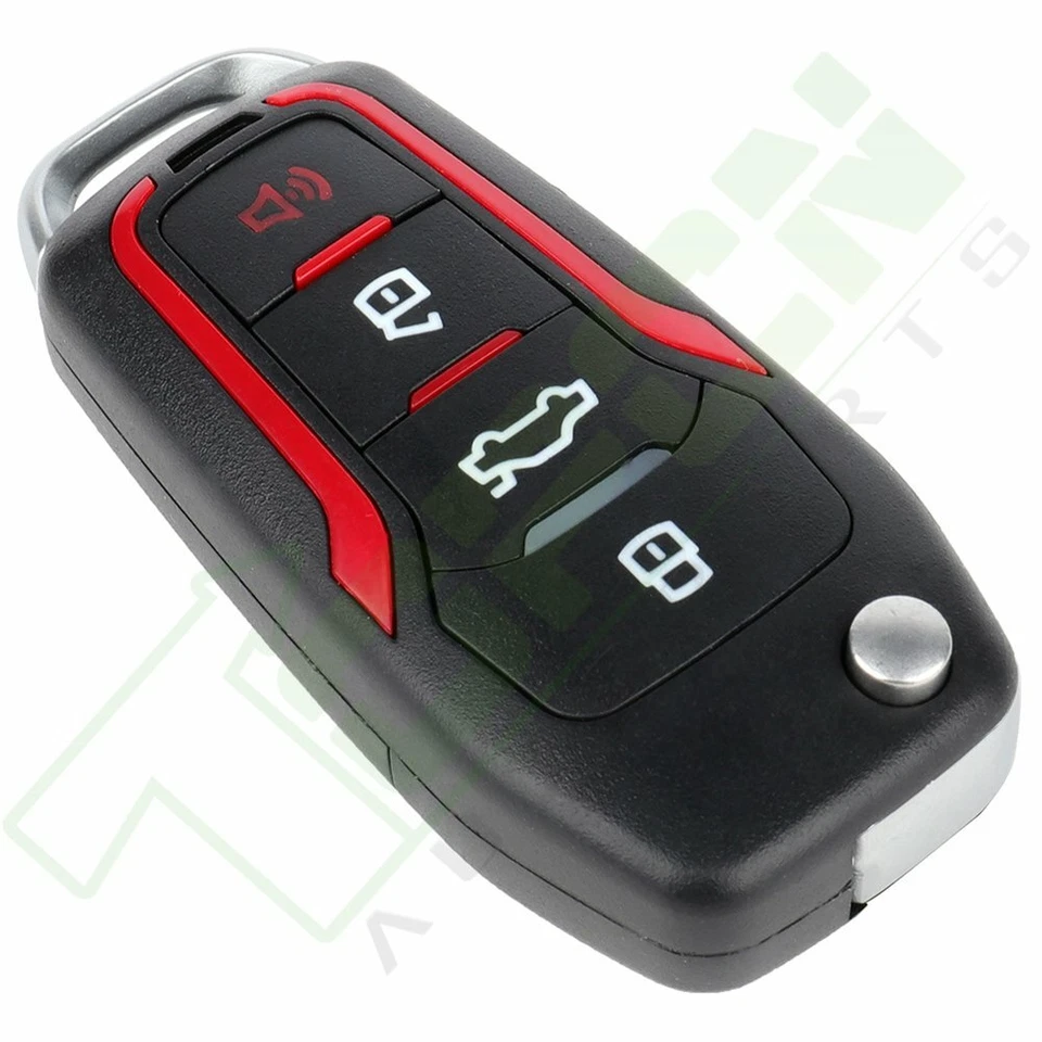 2 para Ford Mustang 2005 2006 2007-2013 entrada sin llave mando a distancia coche llavero Foto 4 de 4