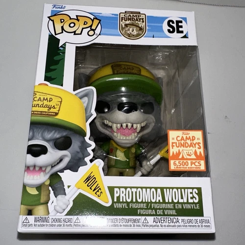New 2023 SDCC CAMP FUNDAYS EXCLUSIVE PROTOMOA WOLVES MASCOT LE 6500 W/ Pop Armor