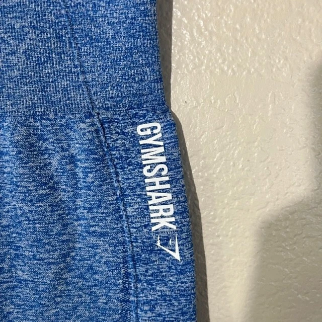 gymshark heather cropped athletic logo leggings