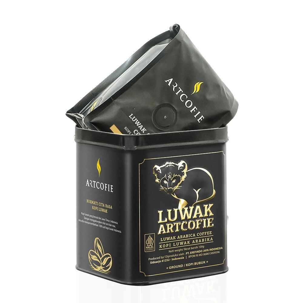 100g Artcofie Coffee Luwak Arabica Tin Box Powder | eBay
