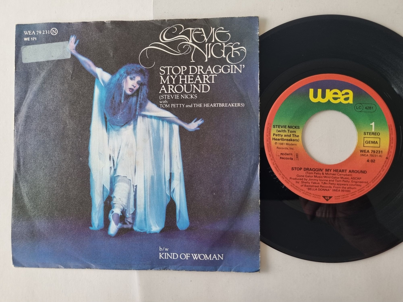 Stevie Nicks - Stop Draggin' My Heart Around 7'' Vinyl Germany
