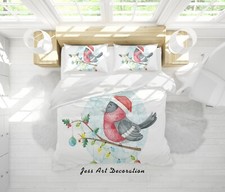 3D Bird Branches Cartoon Kids Quilt Cover Set Duvet Cover Bedding Pillowcases