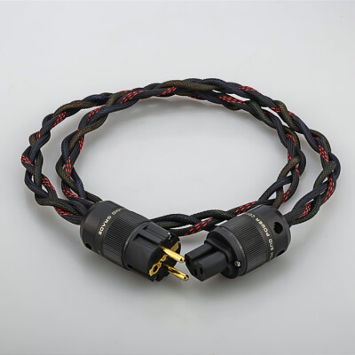 HiFi Audio Power Cable US Plug EU Schuko Connector OCC Power Supply Cord Cable