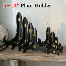 3-10 Easel Plate Holder Wooden Display Stand Bowl Dish Rack Book Pedestal Decor