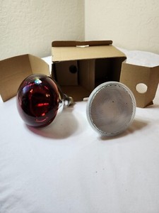 Lot of 2 Flood Lights one a red light the other is white