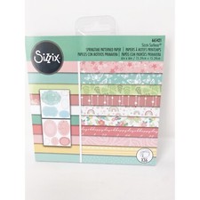 Sizzix Surfacez Patterned Paper SPRINGTIME 36 Sheets Easter Pastel 665421 NEW