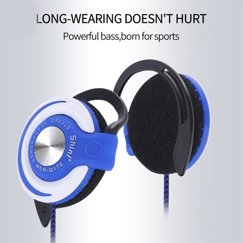 3.5mm Wired Headphones Heavy Bass Headset Over-ear Sports Earphone for Phone - Picture 3 of 14