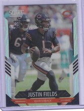 JUSTIN FIELDS 2021 PANINI CHRONICLES SCORE UPDATE SILVER PRIZM ROOKIE RC #403