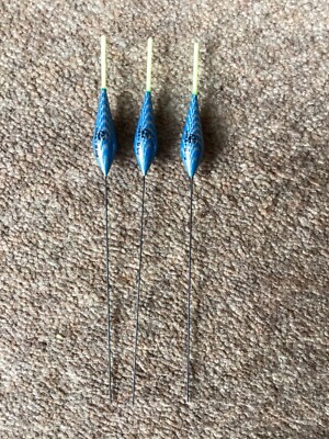 3 x HB&T Sommo style pole floats yellow tips  in size 0.6g