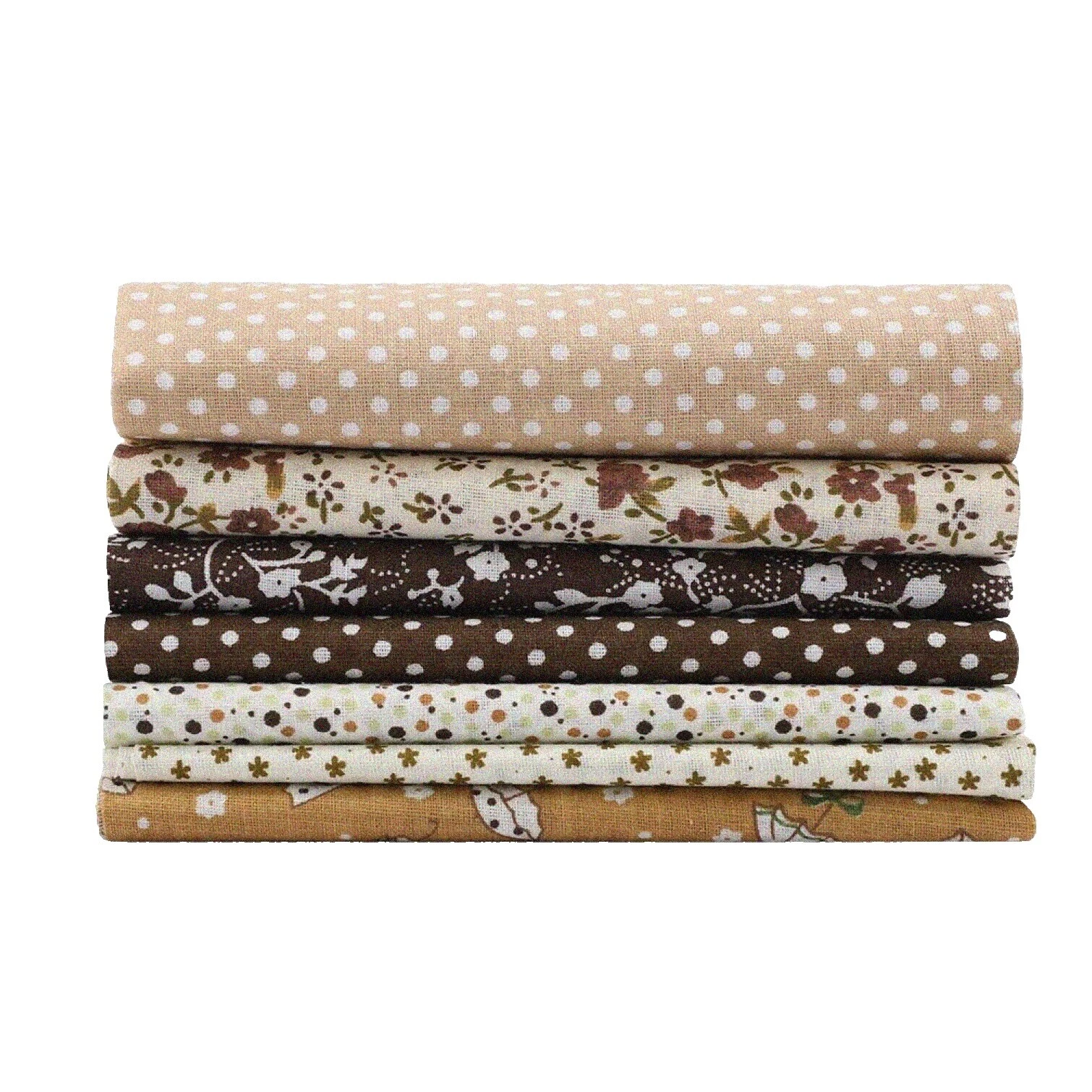 Quadrados de Tecido Marrom