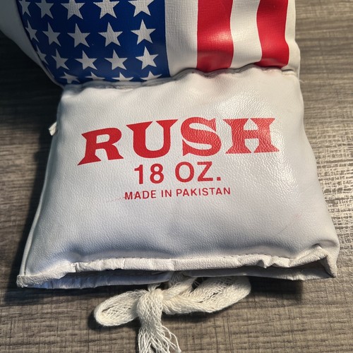 Rush Boxing Gloves 18 OZ Red/White/Blue MADE IN PAKISTAN - 第 13/19 張圖片
