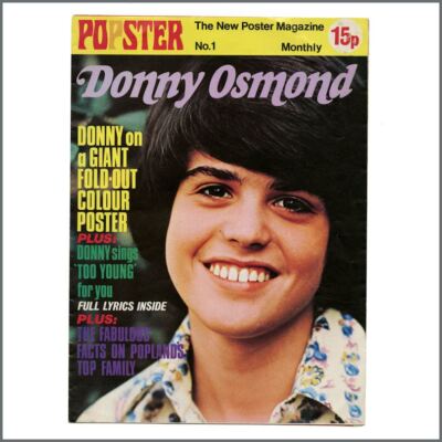 Donny Osmond Popster Magazine 1972 Issue No 1 (UK)
