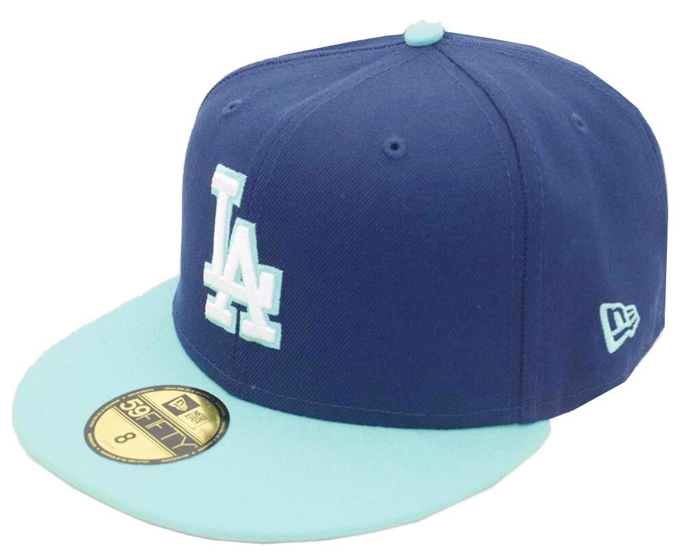 New Era LA Los Angeles Dodgers Navy Sidepatch 59fifty Fitted Cap