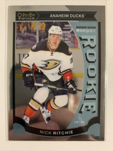 2015-16 O-Pee-Chee Platinum Marquee Rookies #M49 Nick Ritchie RC Anaheim Ducks - Picture 1 of 2