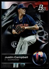 2023 Bowman Platinum #TOP-31 Justin Campbell Rookie Cleveland Guardians