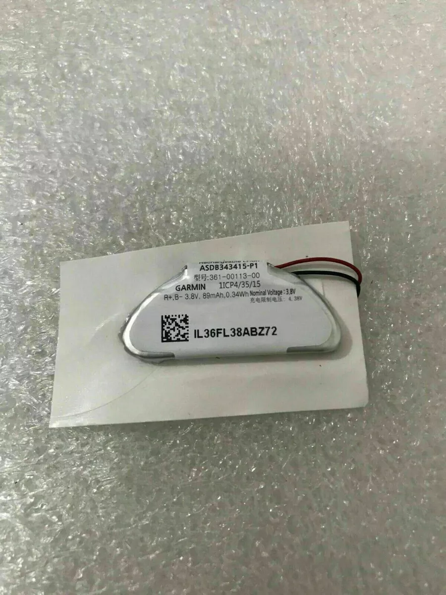 361 00113 00 New Genuine 89mAh Battery for Garmin Vivomove HR