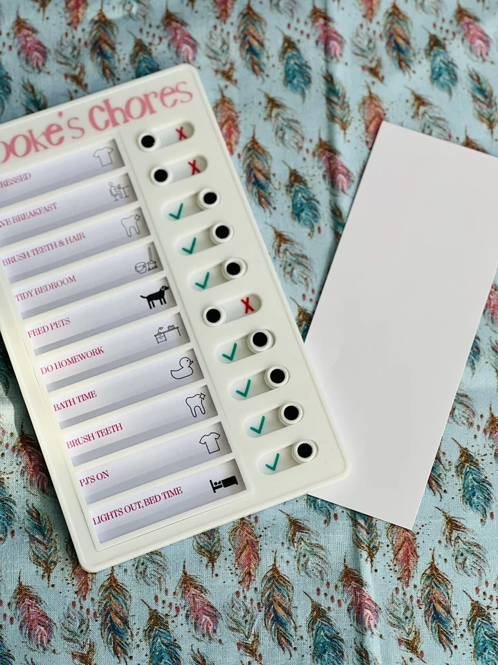 Chore Chart for Kids and Adults, Portable Chore Chart Memo Boards - Image 2 of 4