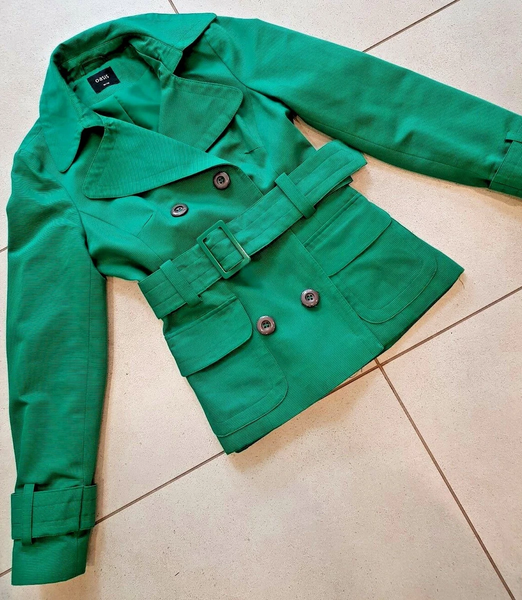 Oasis green shop coat