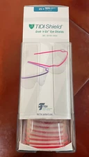 TIDIShield 9210A-100 Grab-n-Go Eye Shields, (Red Qty25) w/ Dispenser