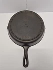 Vintage 3-Notch Lodge #8 SK Cast Iron Skillet - Made in USA - Sits Flat Restored