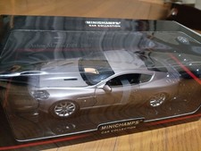 MINICHAMPS Aston Martin DB9 2004 Diecast Model Car Silver 1/18 Rare