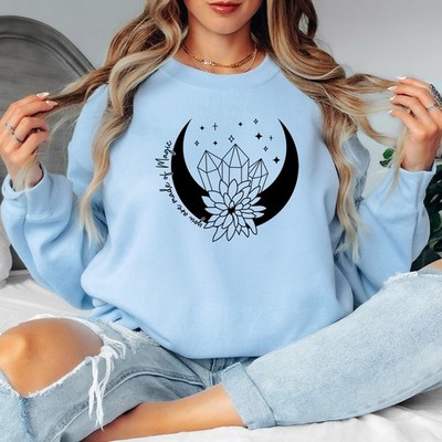 Live By The Sun Love By The Moon Damen Spirituelles Sweatshirt Mystischer...