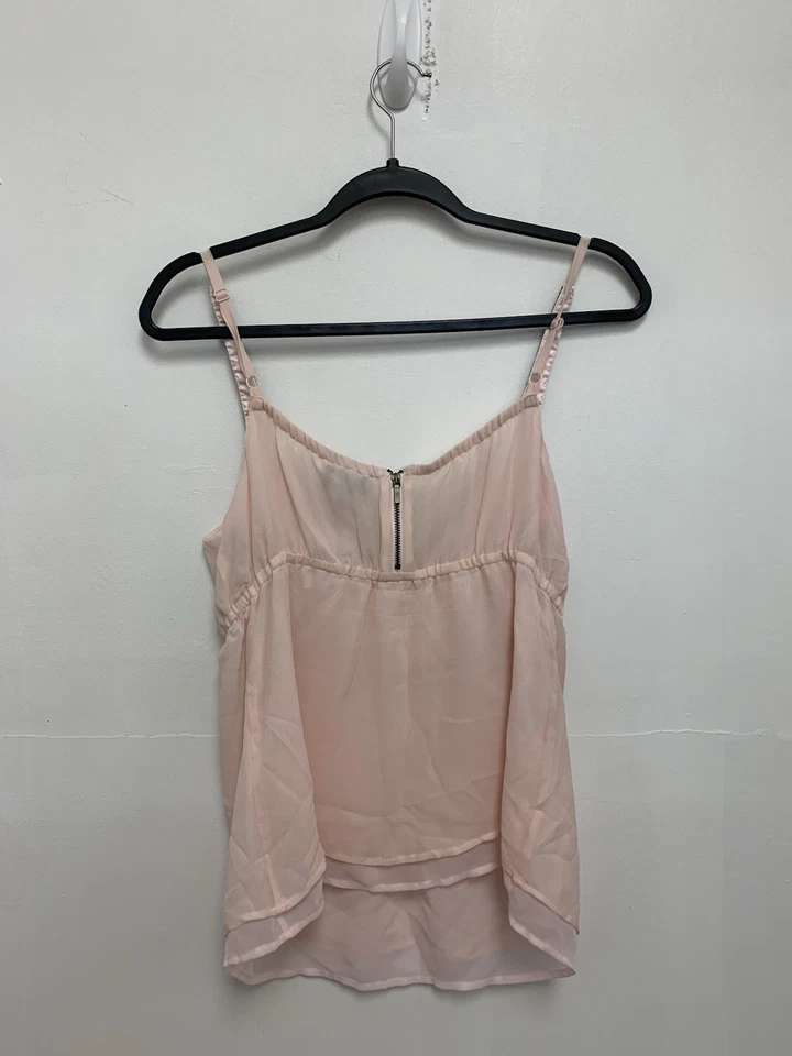 Camiseta sin mangas de seda Bebe adornada metálica Club Love cuadrada pequeña Foto 4 de 4