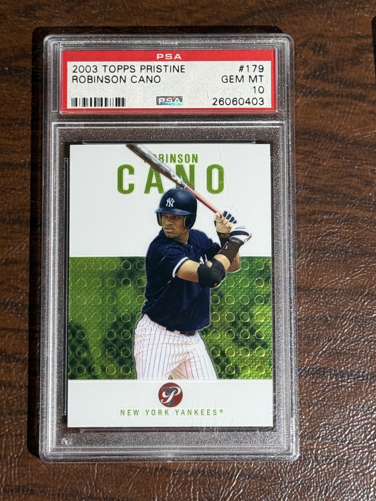 2003 Topps Pristine #179 Robinson Cano PSA 10
