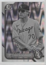 2022 Bowman Draft Chrome Black & White RayWave Refractor Jonathan Cannon 6k2