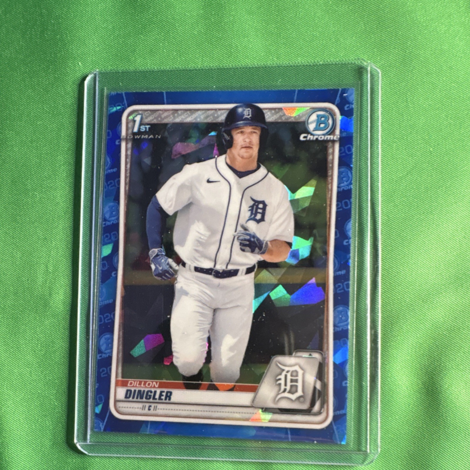 2020 Bowman Chrome Draft Sapphire Dillon Dingler #BD-144 Detroit Tigers