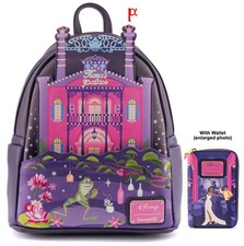 Mochila y Cartera Loungefly Disney Princesa y el Sapo Palacio de Tiana Naveen