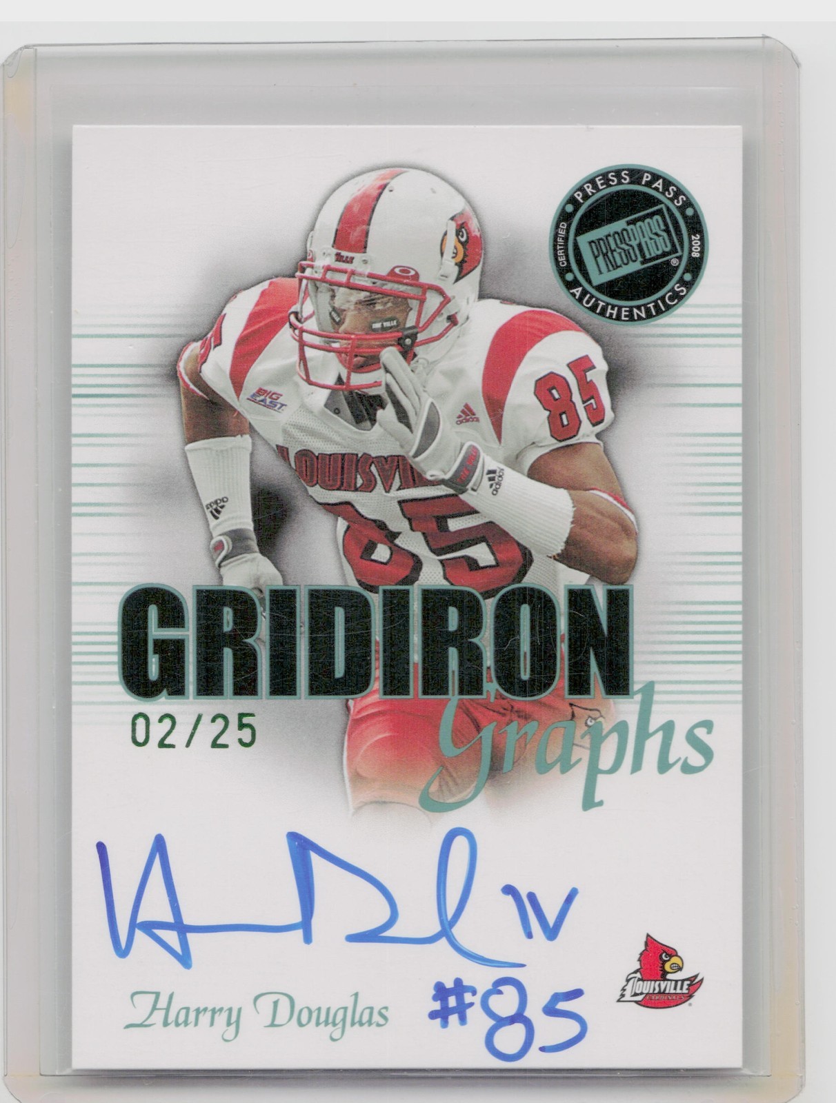 Harry Douglas Press Pass Se Gridiron Graphs #GGHD Green