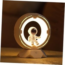 Astronaut Night Light, Rechargeable Touch Night Light with 3 Light Pink