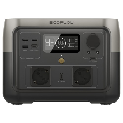EcoFlow River 2 0% MwSt §12 III UstG Max 512Wh Portable Powerstation mit 90W - Bild 4 von 8