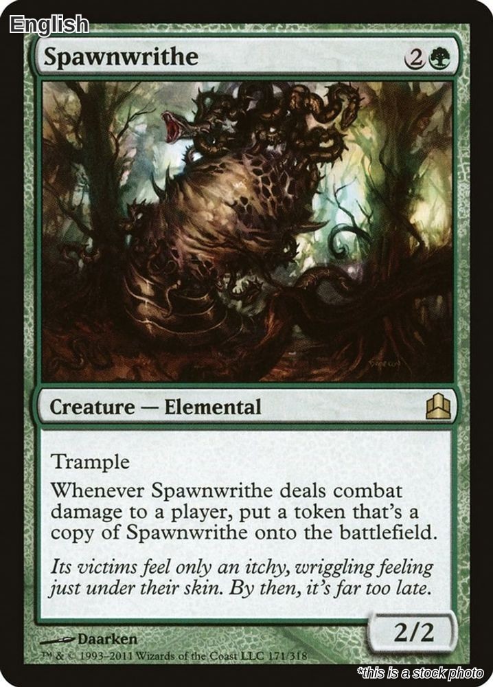 Magic Spawnwrithe 171 Rare Commander NM