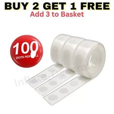 100 Adhesive Dots Tape DIY Balloon Double Sided Glue Sticky Sticker Decorations
