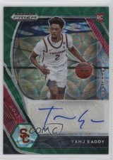 2021-22 Panini Prizm Draft Picks Choice Green 3/8 Tahj Eaddy #DP-TEA Auto 3hd