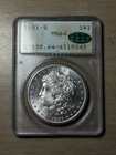 1881 S Morgan Silver Dollar PCGS Rattler MS 64 CAC OGH