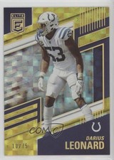 2022 Panini Donruss Elite Yellow 10/75 Shaquille Leonard Darius Leonard #28 0o5t