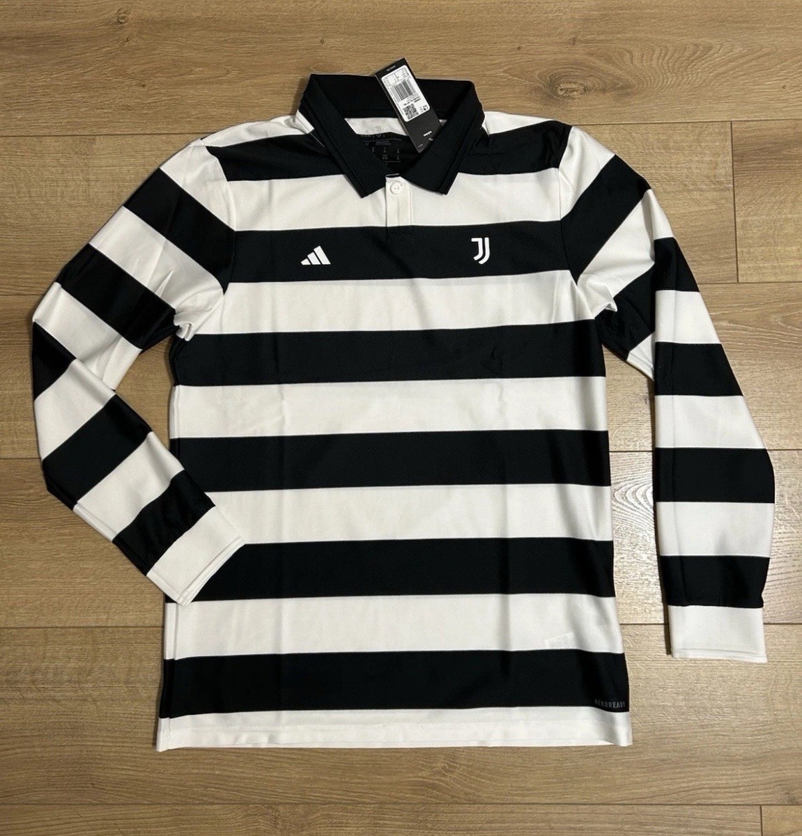 Adidas RARE Juventus x Sgura Small Black And White Striped Jersey