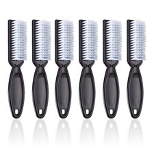 6Pcs Handle Grip Nail Brush, Hand Fingernail Cleaner Brush Manicure black