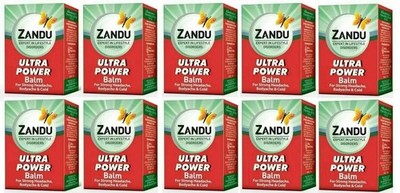 10 x Zandu Ultra Power Balm Herbal 8 ml Kostenloser Versand (10 x 8 ml) Koste...