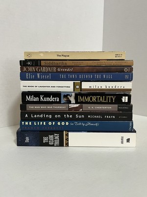 Metaphysical Lit Lot Albert Camus Hermann Hesse Milan Kundera John Gardner Elie