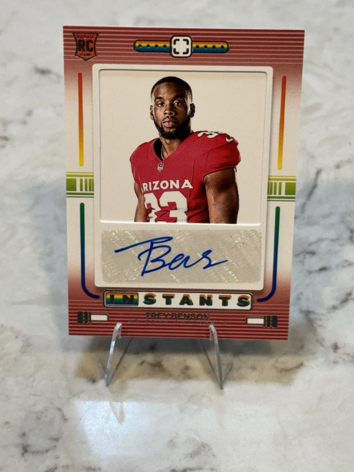 Trey Benson Panini Photogenic Rookie Instants Signatures #RISTBE Base