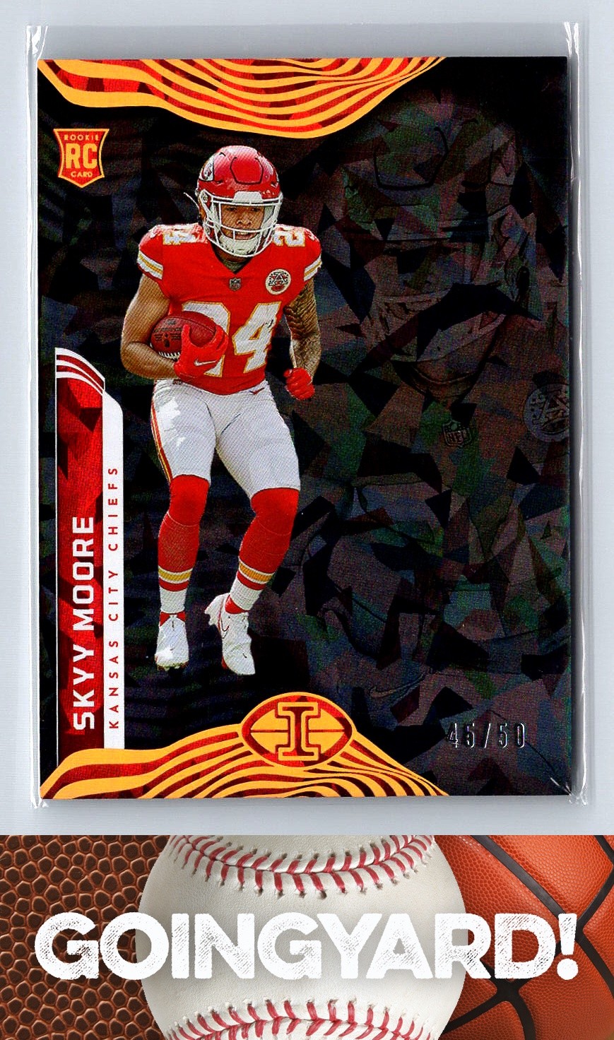 2022 Panini Illusions Trophy Collection Black Ice #45 Skyy Moore SN,RC