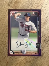Zack Jones 2015 Bowman 1st Bowman Auto Purple #PA-ZJ /250 Minnesota Twins