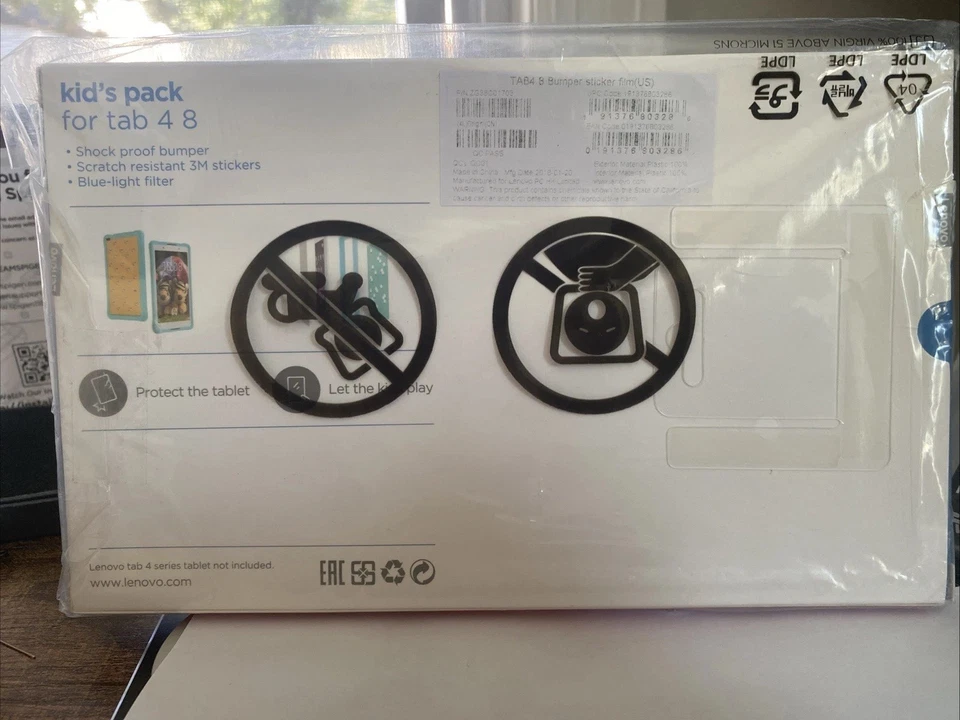 Lenovo Tab 4-Plus 8" paquete infantil a prueba de golpes 3M pegatina Foto 3 de 4